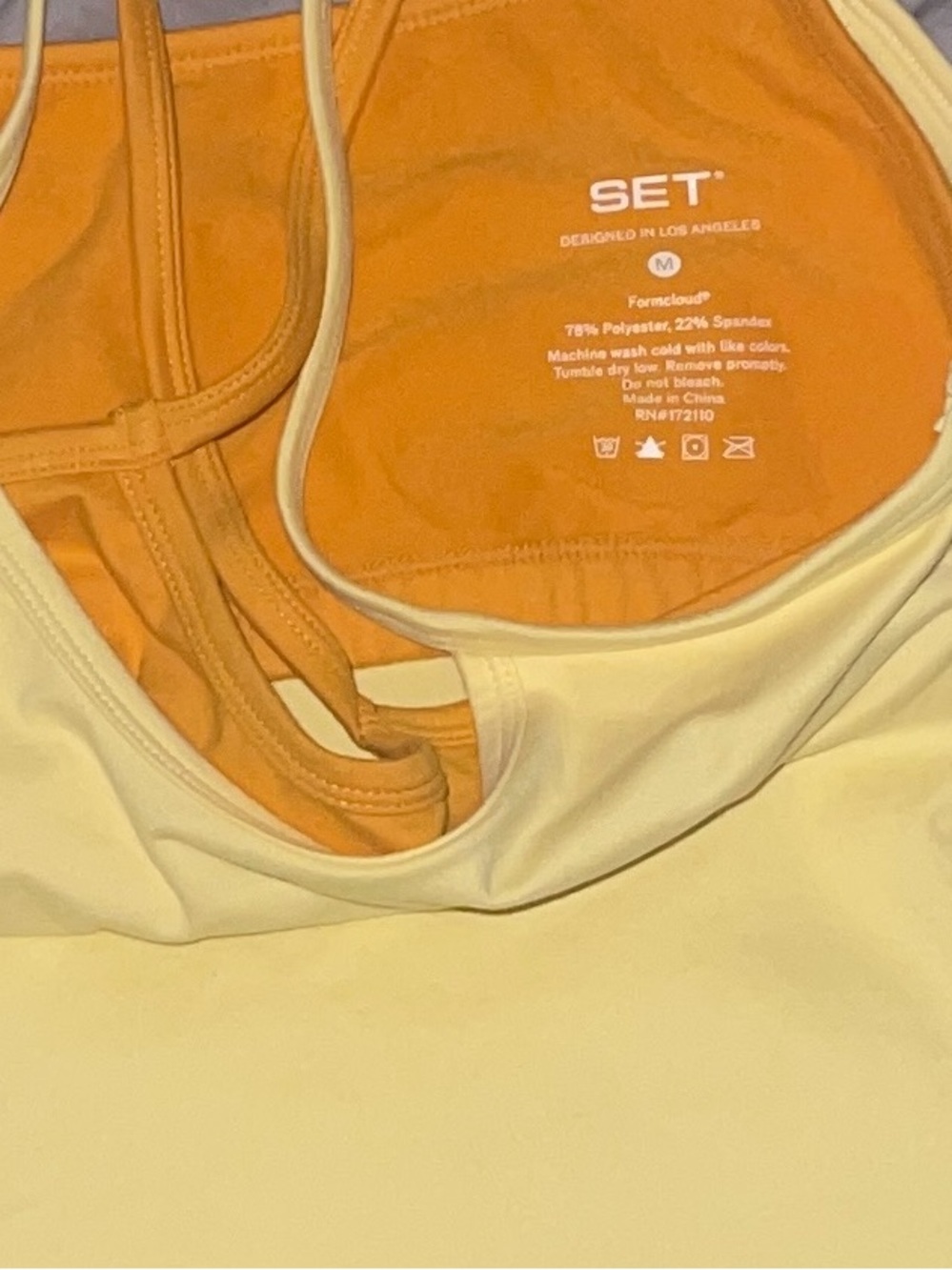 Set Active Cloud Tribute Orange Soda Tank - Picture 4 of 4